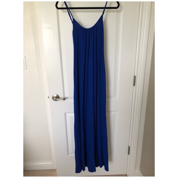 Express Other - EUC Express Blue Maxi Dress W Cut Out Back